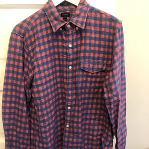 J crew men’s slim fit flannel medium